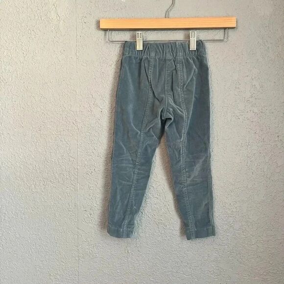 Monnalisa Made in Italy Velvet Blue Toddle Girl Pants Size 4 - Picture 3 of 5